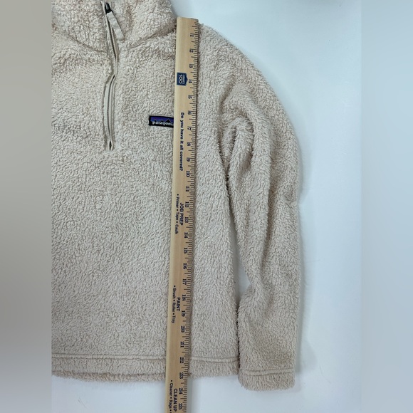Patagonia 1/4 Zip Pullover Women's Size Small Off White Los Gatos Fleece Jacket - Picture 7 of 10